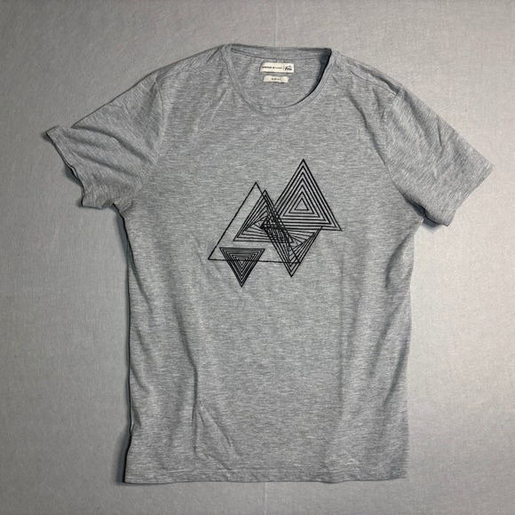 Other - Altinyildiz Classics Slim Fit Geometric Graphic T-Shirt Men's S Gray